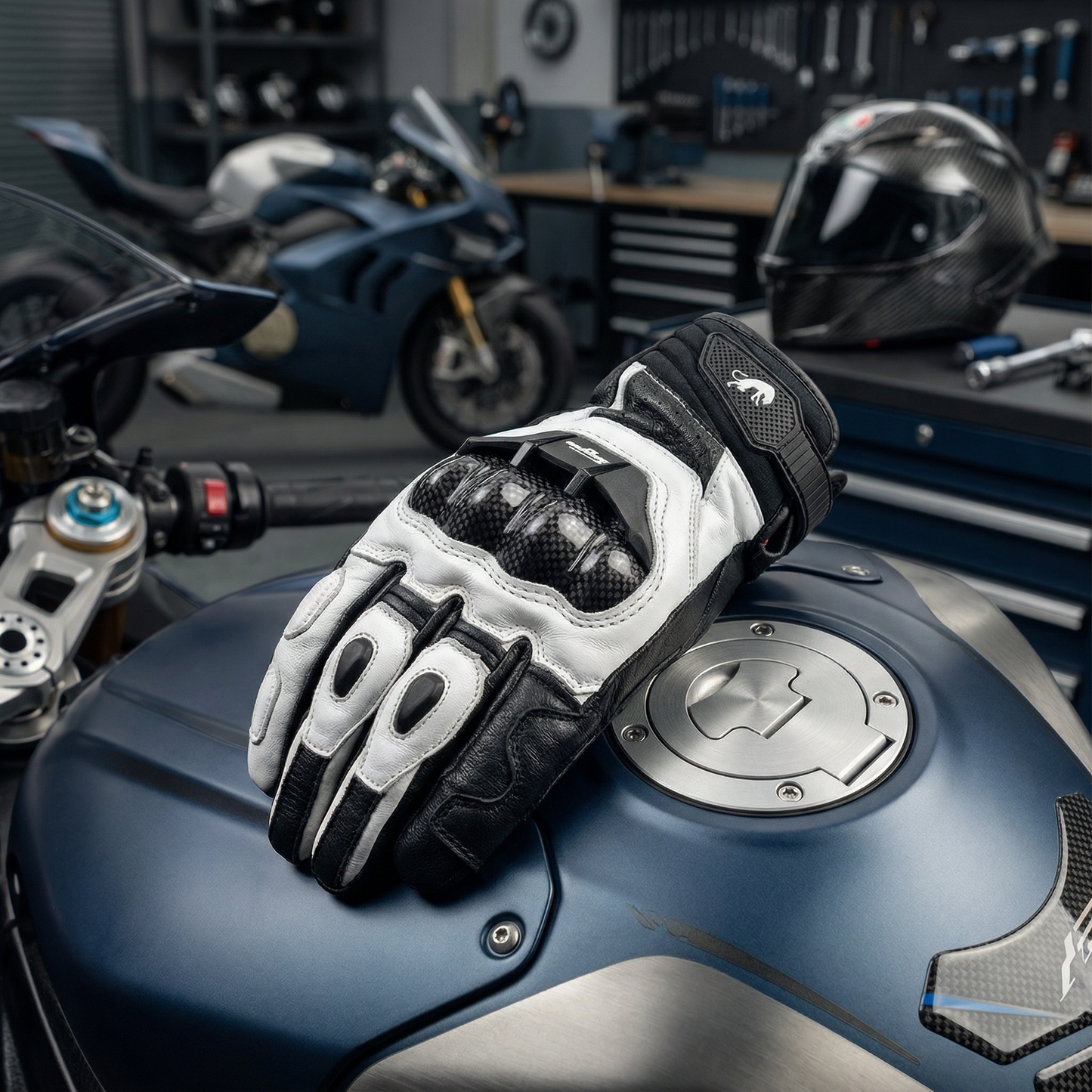 Nurevia Moto™ Pro usnjene motoristične rokavice